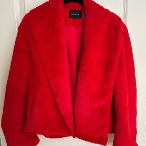 Dolce Cabo Vibrant Red Teddy Jacket